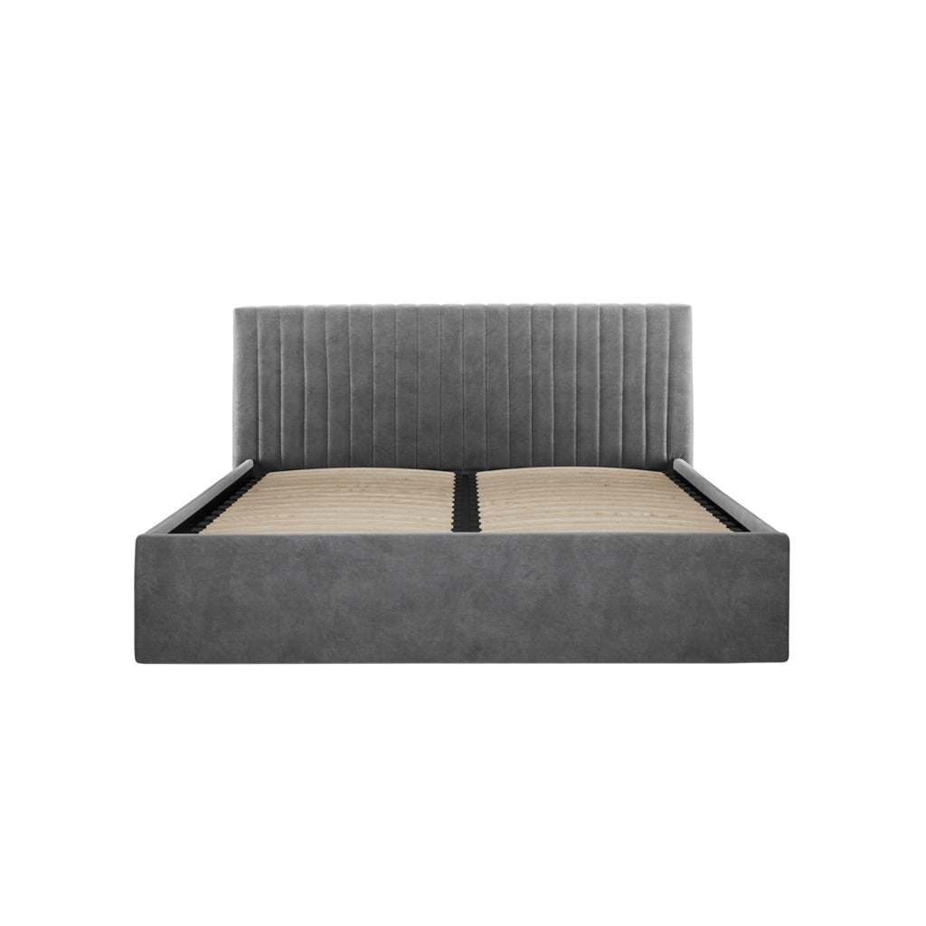 Berlin Black Faux Leather Bed Frame - Modern Bedroom Style