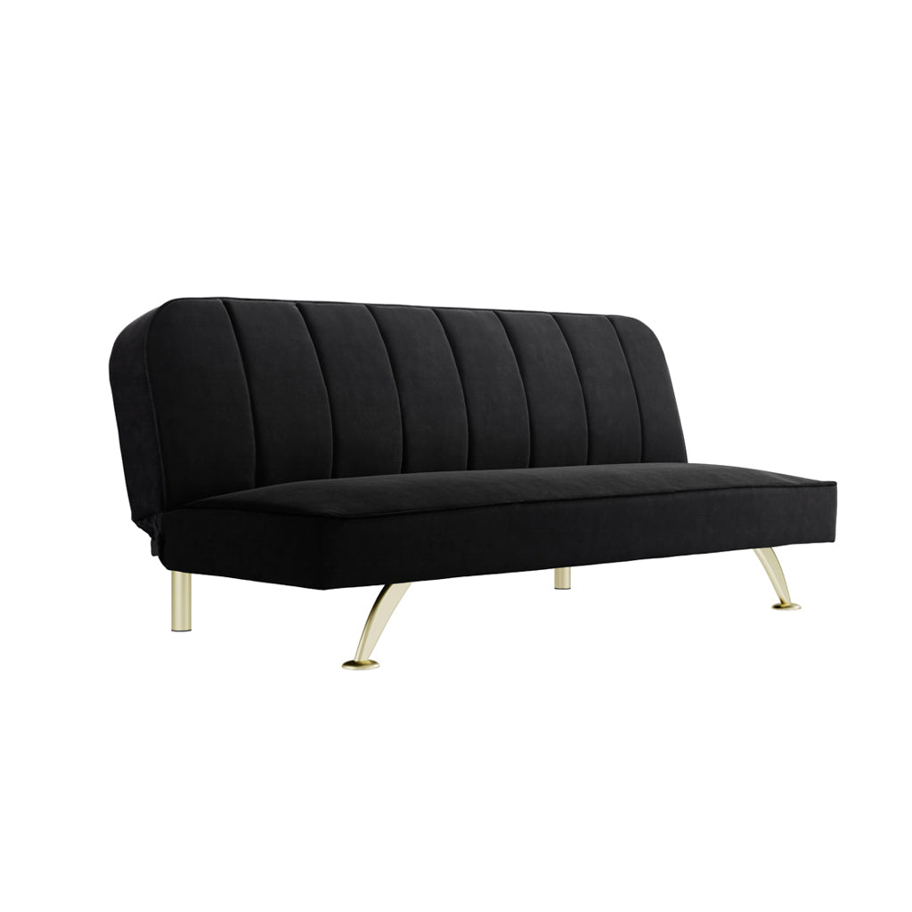 Burlington Black Sofa Bed: Compact, Versatile, and Stylish for Modern Living