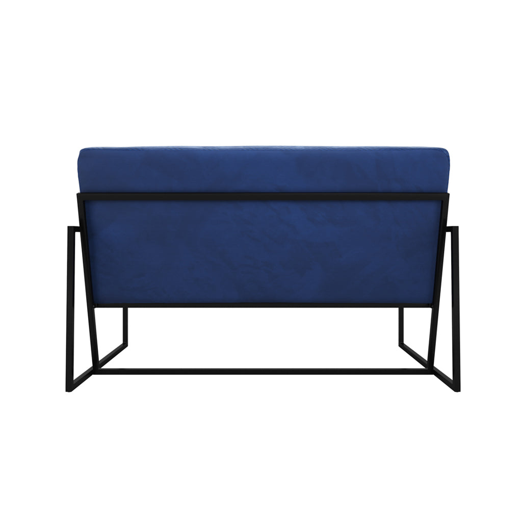 Chance Oxford Blue Sofa: Luxurious Velvet 3-Seater Couch, Modern Living Room Furniture