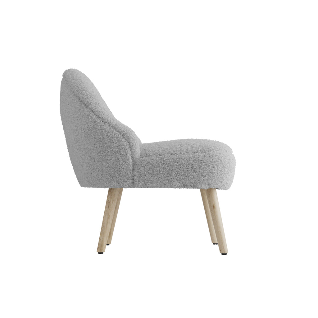 Chic Ted Fabric Accent Chair: Plush Comfort, Modern Style Statement