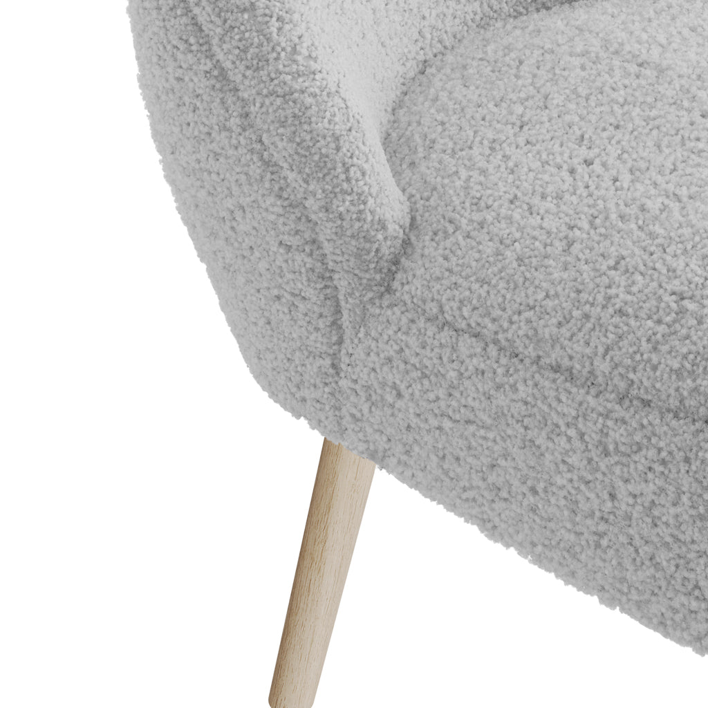 Chic Ted Fabric Accent Chair: Plush Comfort, Modern Style Statement