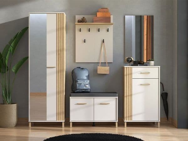 Granada Cashmere Artisan Oak Slim Narrow Wardrobe - Elegant Bedroom Storage